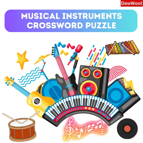 Musical Instruments Crossword Puzzle DewWool